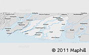 Silver Style Panoramic Map of Labutta