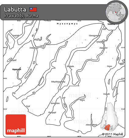 Blank Simple Map of Labutta