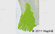 Physical Map of Irrawaddy, lighten, semi-desaturated