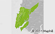 Physical 3D Map of Ngaputaw, lighten, desaturated