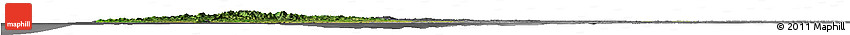 Satellite Horizon Map of Ngaputaw, desaturated
