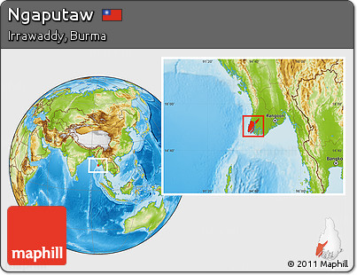 Physical Location Map of Ngaputaw