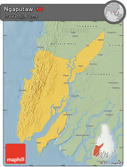 Savanna Style Map of Ngaputaw