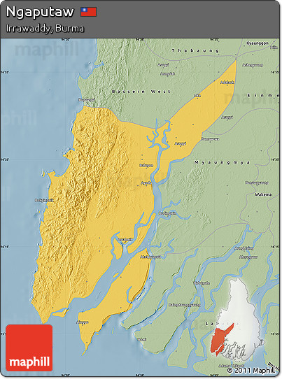 Savanna Style Map of Ngaputaw
