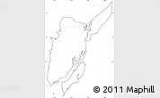 Blank Simple Map of Ngaputaw, cropped outside, no labels
