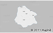 Gray 3D Map of Pantanaw, single color outside