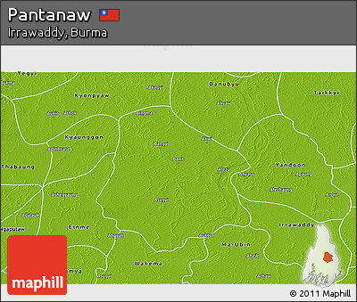 Physical 3D Map of Pantanaw
