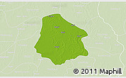 Physical 3D Map of Pantanaw, lighten