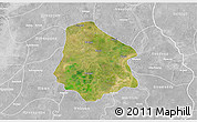Satellite 3D Map of Pantanaw, lighten, desaturated
