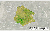 Satellite 3D Map of Pantanaw, lighten, semi-desaturated
