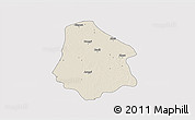 Shaded Relief 3D Map of Pantanaw, cropped outside