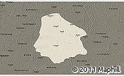 Shaded Relief 3D Map of Pantanaw, darken