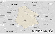 Shaded Relief 3D Map of Pantanaw, desaturated