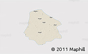 Shaded Relief 3D Map of Pantanaw, single color outside
