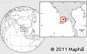 Blank Location Map of Pantanaw, highlighted country