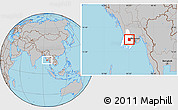 Gray Location Map of Pantanaw, highlighted parent region