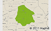 Physical Map of Pantanaw, shaded relief outside