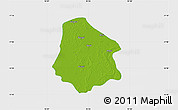 Physical Map of Pantanaw, single color outside