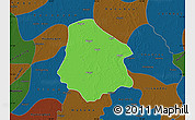 Political Map of Pantanaw, darken