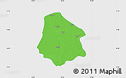 Political Map of Pantanaw, single color outside