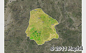 Satellite Map of Pantanaw, darken, semi-desaturated