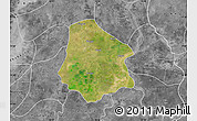 Satellite Map of Pantanaw, desaturated