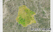 Satellite Map of Pantanaw, semi-desaturated