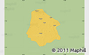 Savanna Style Map of Pantanaw, single color outside