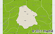Shaded Relief Map of Pantanaw, physical outside