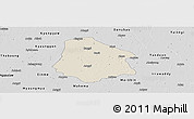 Shaded Relief Panoramic Map of Pantanaw, desaturated