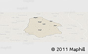 Shaded Relief Panoramic Map of Pantanaw, lighten