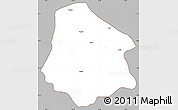 Gray Simple Map of Pantanaw, cropped outside