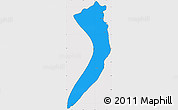 Political Simple Map of Pyapon, cropped outside