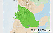 Political Map of Thabaung, lighten