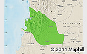 Political Map of Thabaung, shaded relief outside