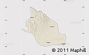 Shaded Relief Map of Thabaung, cropped outside