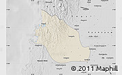 Shaded Relief Map of Thabaung, desaturated