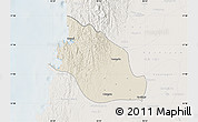 Shaded Relief Map of Thabaung, lighten