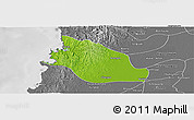 Physical Panoramic Map of Thabaung, desaturated