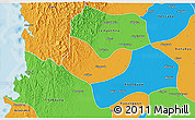 Political 3D Map of Yegyi
