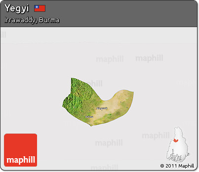 Satellite 3D Map of Yegyi, cropped outside