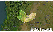 Satellite 3D Map of Yegyi, darken