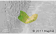 Satellite 3D Map of Yegyi, lighten, desaturated