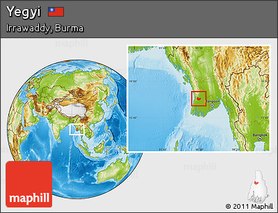 Physical Location Map of Yegyi
