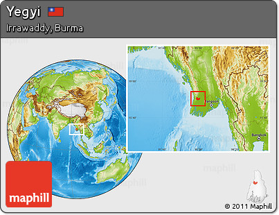 Physical Location Map of Yegyi