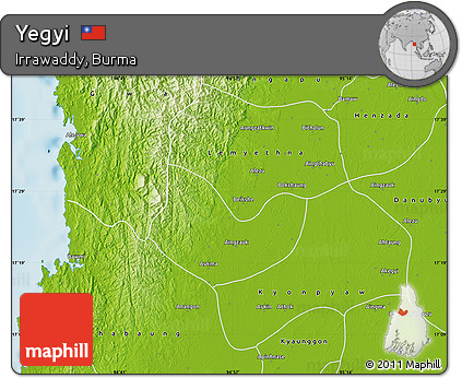 Physical Map of Yegyi