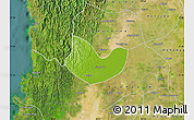 Physical Map of Yegyi, satellite outside