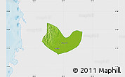 Physical Map of Yegyi, single color outside