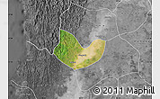 Satellite Map of Yegyi, desaturated