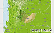 Satellite Map of Yegyi, physical outside